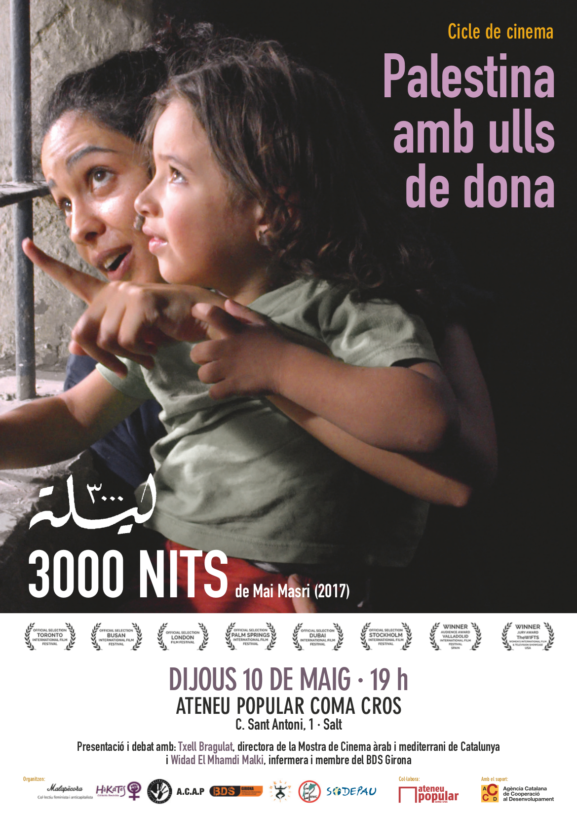 Cicle de cinema: Palestina amb ulls de dona. “3000 NITS de Mai Masri (2017)”