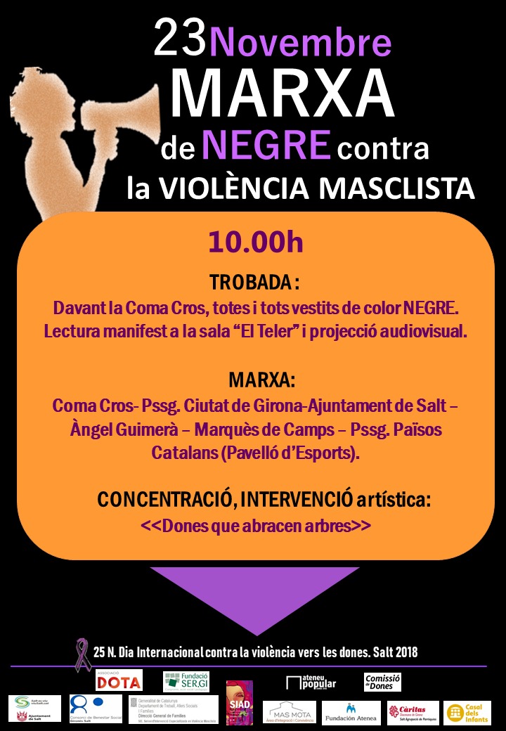 Marxa de negre contra la violència masclista