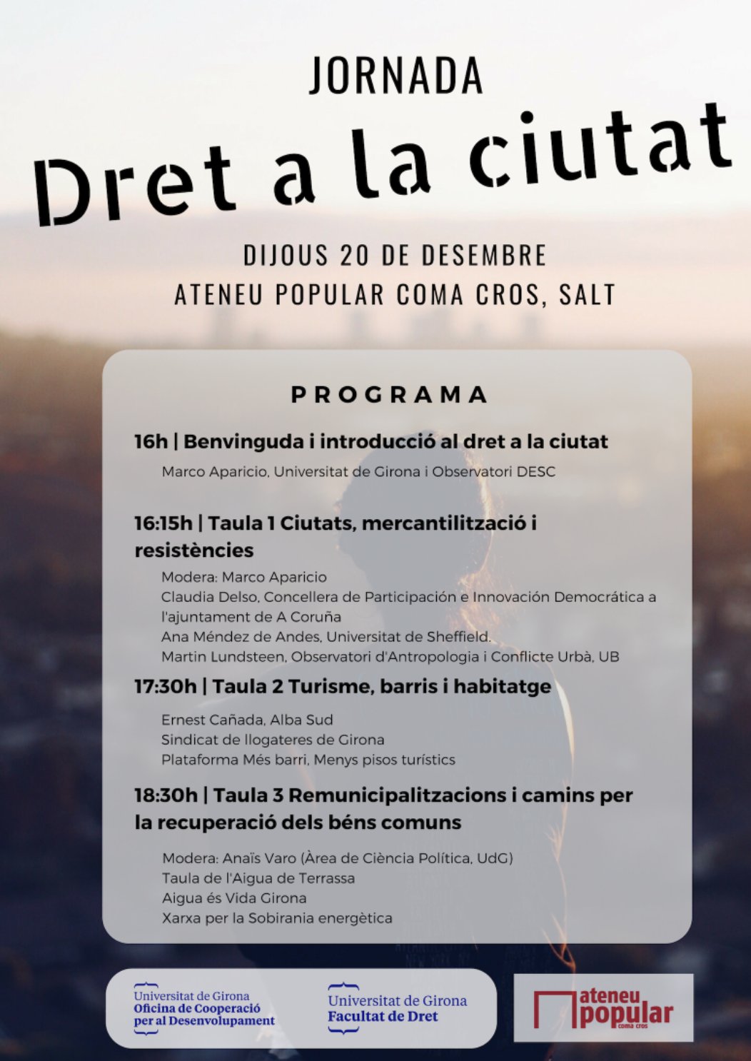 Jornada: Dret a la ciutat