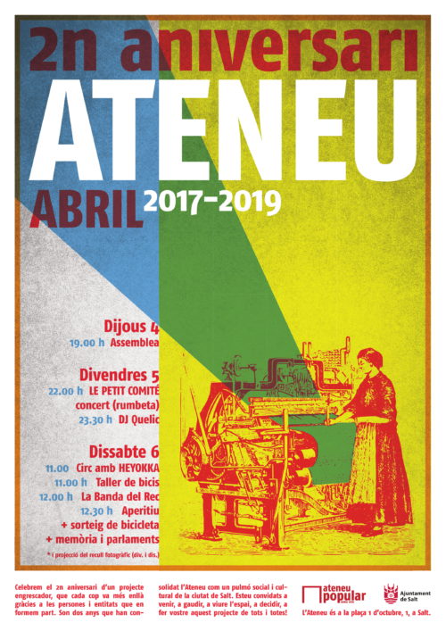 Aniversari Ateneu – Aperitiu + sorteig de bicicleta + memòria i parlaments