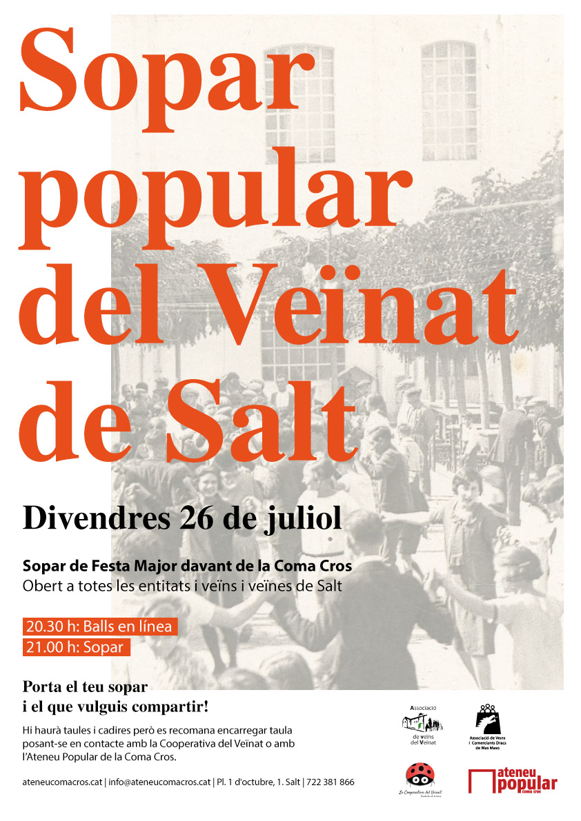 Gran Sopar Festa Major del Veïnat