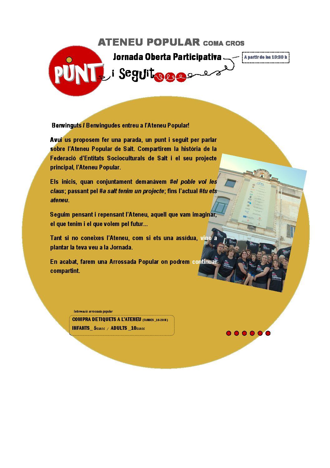 Punt i seguit. Jornada oberta participativa