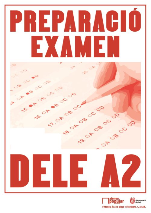 Curs de preparació per a l’examen d’espanyol DELE A2 per a sol·licitants de la nacionalitat espanyola.