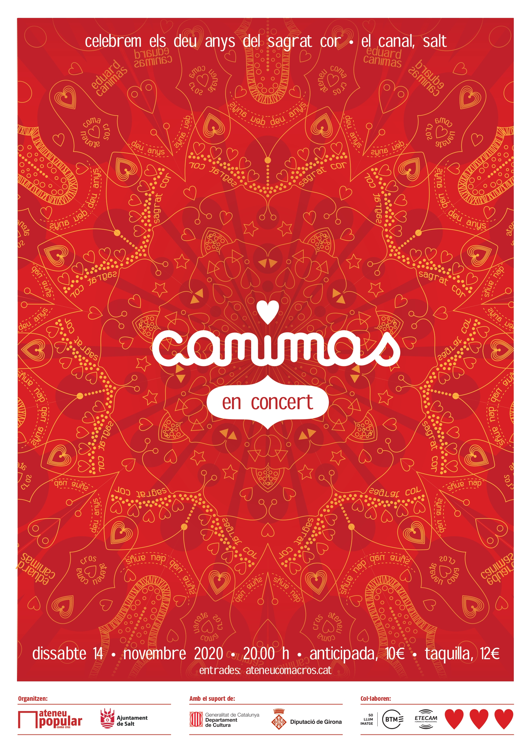 Eduard Canimes – 10 anys de Sagrat Cor (concert únic)