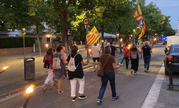 El col·lectiu en una manifestació.